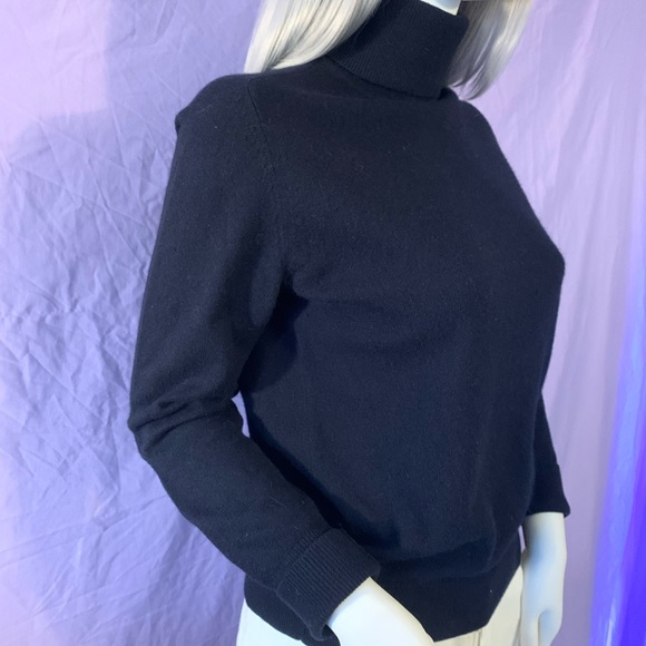 Everlane cashmere navy turtleneck sweater - Picture 3 of 7